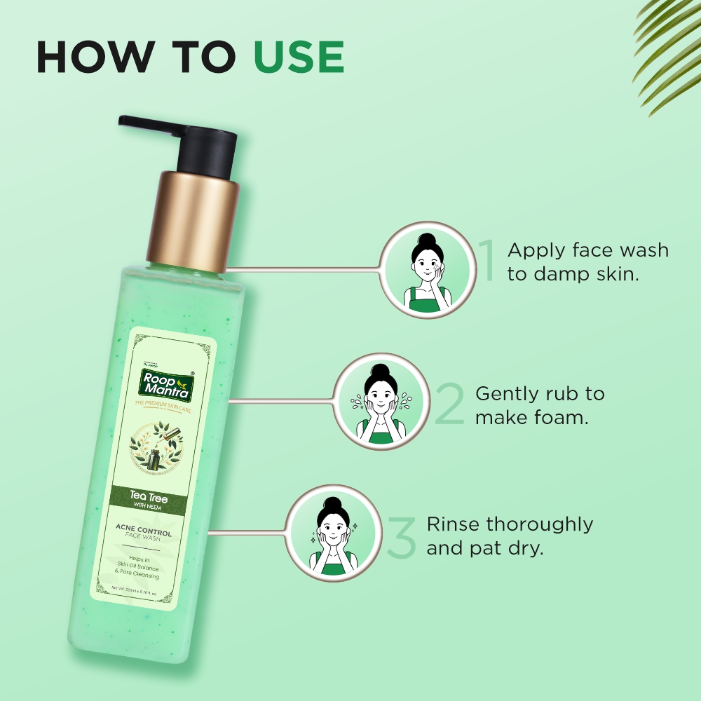 RoopMantraTeaTreeAcneControlFacewash-200ml